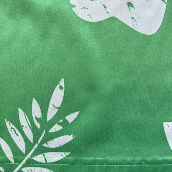 Cut Throat Golf Men's Short-Sleeve Pointed Collar Leaves Shirt Green Extra Large - Picture 3 of 12